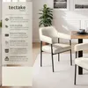 tectake® Armlehnstuhl Doé gepolstert 58 x 62 x 85 cm Produktbild-Vorschau 2