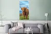 MuchoWow® Poster Schottischer Highlander - Wasser - Hörner Produktbild-Vorschau 5