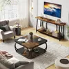 A living room scene with a coffee table, sofa, armchair, and TV console. Anteprima dell’immagine prodotto