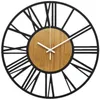 Horloge murale 3D en métal, style vintage romain, pour Voir les images du produit 1