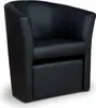 Sessel mit Hocker - Schwarz - 75x79x64 cm B/H/T - Produktbild-Vorschau 6