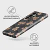 A phone case with a teddy bear pattern is shown at an angle on a light gray background. Podgląd zdjęcia produktu