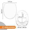 KRUMAD Toilettendeckel mit Absenkautomatik - WC Sitz aus Produktbild-Vorschau 4