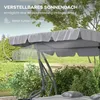 Outsunny Hollywoodschaukel 3-Sitzer Gartenschaukel mit Produktbild-Vorschau 5