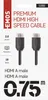 HDMI 2.0 high speed kabel A vidlice – A vidlice 0,75 m Anteprima dell’immagine prodotto