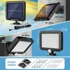 Collage of solar lights and their accessories, showing dimensions and angles. Produktbild-Vorschau