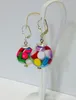 bunte Ohrhänger aus Acrylperlen, gefert. in 925/- Produktbild-Vorschau 1