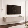 IDOHOME-Hängendes TV-Lowboard AZELIA, geriffelte Fronten Produktbild-Vorschau 2