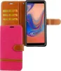 Tasche für Samsung Galaxy A7 2018 Jeans Cover Handy Schutz Produktbild-Vorschau 1