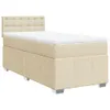 Boxspringbett mit Matratze Creme 90x200 cm Stoff 3286970 Produktbild-Vorschau 2