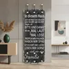 Mucola Wandgarderobe 100cm Garderobe mit 6 Kleiderhaken Produktbild-Vorschau 1