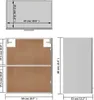 vidaXL Pensile Lyon Grigio Sonoma 50x31x60 cm Materiale Anteprima dell’immagine prodotto 8