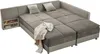 Federkern Ecksofa Doppelbett Dauerschläfer Bettkasten Couch Produktbild-Vorschau 9