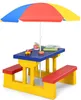 Kindersitzgruppe mit Sonnenschirm, Gartenmöbel für Kinder, Produktbild-Vorschau 1