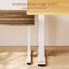 Close-up of a desk leg and tabletop. Podgląd zdjęcia produktu