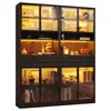 Merax Vitrine 2er mit LED-Beleuchtung per App, Produktbild-Vorschau 5