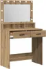 vidaXL Mesa de tocador estilo artesanal, roble, 79 x 41 x Vista previa de la imagen del producto 3
