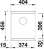 Spüle Blanco SUBLINE 375-U 414 x 456 mm schwarz 523732 Produktbild-Vorschau 7