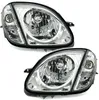 Für Mercedes SLK R170 4/96- Scheinwerfer Klarglas Chrom + Frontblinker + Adapter in der Farbe Chrom von AD TUNING GmbH & Co. KG Produktbild-Vorschau