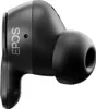 A close-up side view of a black EPOS wireless earbud. Produktbild-Vorschau