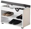 Kesper Schuhregal weiß grau Polyester MDF-Platte 30 cm x 60 Produktbild-Vorschau 1