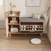 Armoire à chaussures avec banc, 2 tiroirs et 2 étagères, Voir les images du produit 1