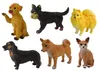 Set van 6 figuren rasechte honden Beroemde hond van de Productafbeelding-voorbeeld 2