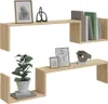 vidaXL Nástenné police 2 ks Sonoma Oak 100x15x20 cm Náhľad obrázku produktu 4