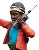 A close-up bust shot of a figurine of Lucas Sinclair from Stranger Things, holding a walkie-talkie. Produktbild-Vorschau