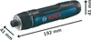 A Bosch electric screwdriver with dimensions indicated. Voir les images du produit