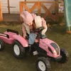 Trattore a pedali rosa Falk Country Star con rimorchio e Anteprima dell’immagine prodotto 12