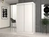Kleiderschrank 120 cm mit Schiebetüren RANNO 1 – weiß Produktbild-Vorschau 7