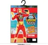 A costume packaging displayed on a white background, featuring a character in a superhero-like costume on a beach. Náhled obrázku produktu