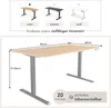 riess-ambiente Höhenverstellbarer Schreibtisch OAK DESK 160 Produktbild-Vorschau 2