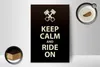 Holzschild Spruch 12x18cm Keep calm and ride on Produktbild-Vorschau 3