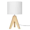 Drewniana lampka nocna EDISHINE, lampa stołowa E27 z Podgląd zdjęcia produktu 1