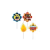 4 Mini Figurenkerzen Feuerwehrmann Sam Produktbild-Vorschau 3