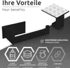 ECENCE Toilettenpapierhalter + 2 Handtuchhaken ohne Bohren Produktbild-Vorschau 7