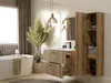 Lavabo Tigo 80 2S Oak Evoke 2 Tiroirs Façade Cannelée Voir les images du produit 7