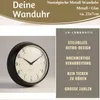 LS-LebenStil Nostalgische Metall Wanduhr Schwarz 23cm Rund Produktbild-Vorschau 2