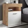 Meuble de nuit | Table d'appoint avec deux tiroirs | Table Voir les images du produit 7