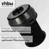 vhbw Faltenfilter kompatibel mit Bosch BGS 61438/04 ROXX X, Produktbild-Vorschau 6