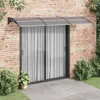 vidaXL Auvent de porte Noir 300x100 cm Polycarbonate Voir les images du produit 2