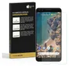 A product box for a screen protector is shown next to a smartphone with the screen protector applied. Produktbild-Vorschau