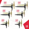 KOTARBAU® 2 ks T závesy čierne L: 350 mm krížové závesy Náhľad obrázku produktu 9