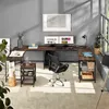 Schreibtisch Hamilton 138x138x75,5cm - Industrial Holz Produktbild-Vorschau 7