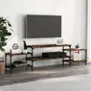 TV-Schrank Räuchereiche 197x35x52 cm Holzwerkstoff Produktbild-Vorschau 2