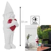 Gnomo da giardino decorativo con cuore - 33 cm - Figura Anteprima dell’immagine prodotto 3