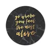 MuchoWow® Mauspad Mousepad Zitate - Leben - Marmor 20x20 cm Produktbild-Vorschau 1