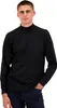 A man wearing a black long-sleeved shirt with a mock neck. Náhled obrázku produktu